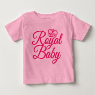 Royal Baby in Pink mit Crown T-shirt