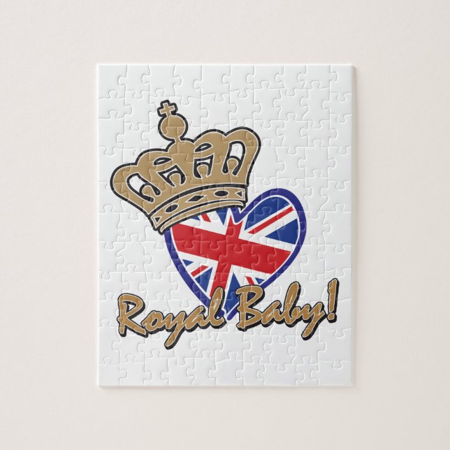 Royal Baby UK Heart Flag Puzzle (Vertikal)