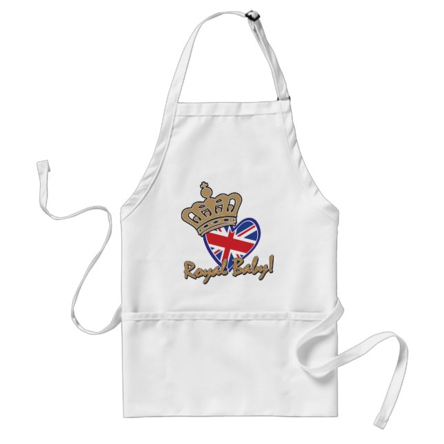 Royal Baby UK Heart Flag Schürze (Vorne)