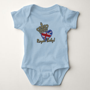 Royal Baby - United Kingdom Flag Heart Strampler