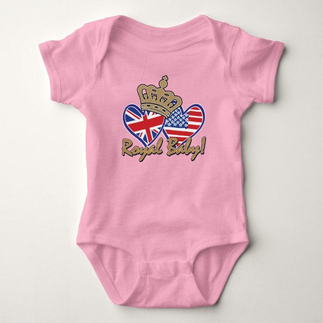Royal Baby - USA und UK Strampler (Vorderseite)
