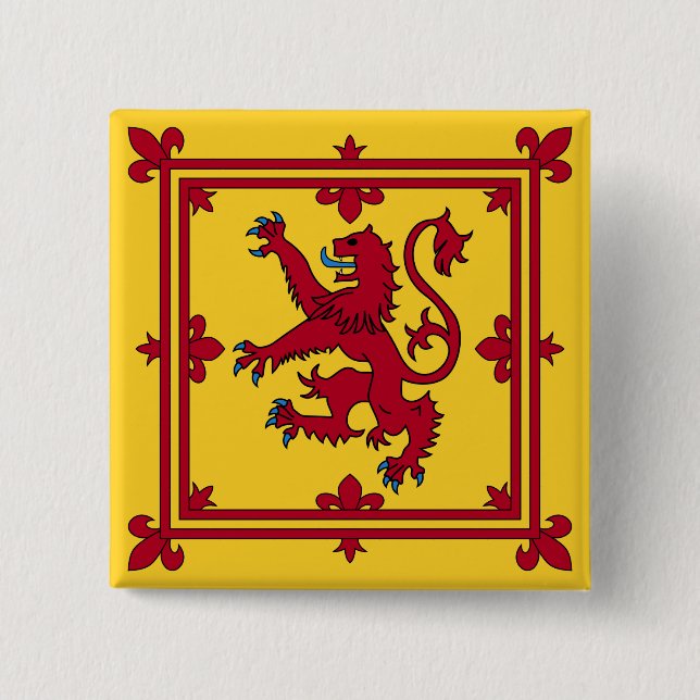 Royal Banner - Schottland Button (Vorderseite)