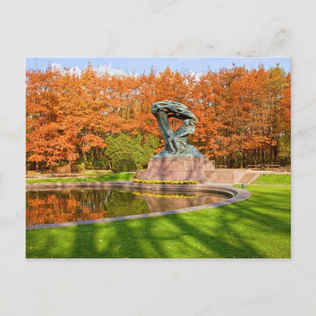 Royal Baths Park in Warschau Postkarte (Vorderseite)