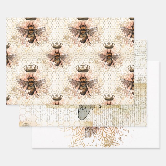 Royal Bee Decoupage/Wrap Sheet Set Geschenkpapier Set (Set)