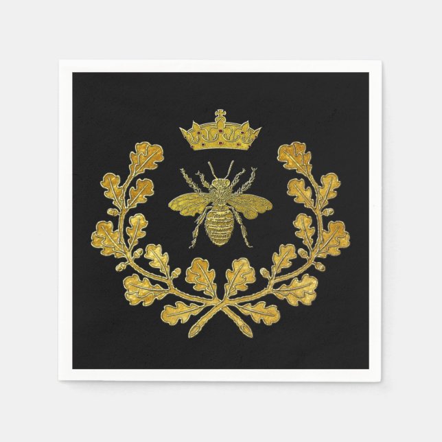 Royal Bee Wappen & Your Color Serviette (Vorderseite)
