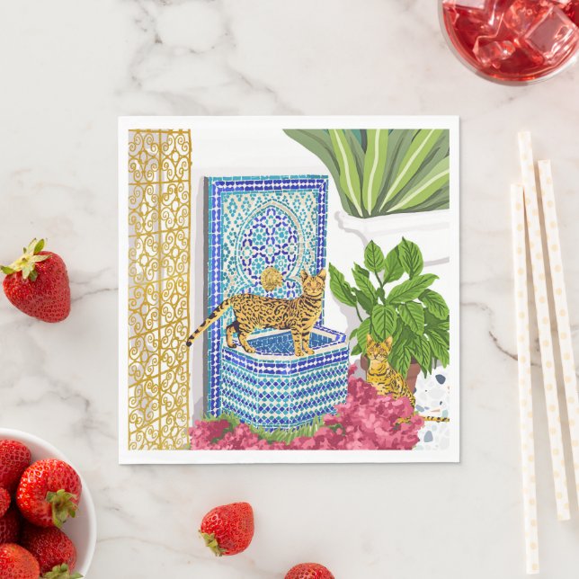 Royal Bengalisch Cats Serviette (Beispiel)