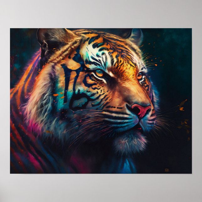 Royal Bengalisch Tiger Wildlife Poster (Vorne)