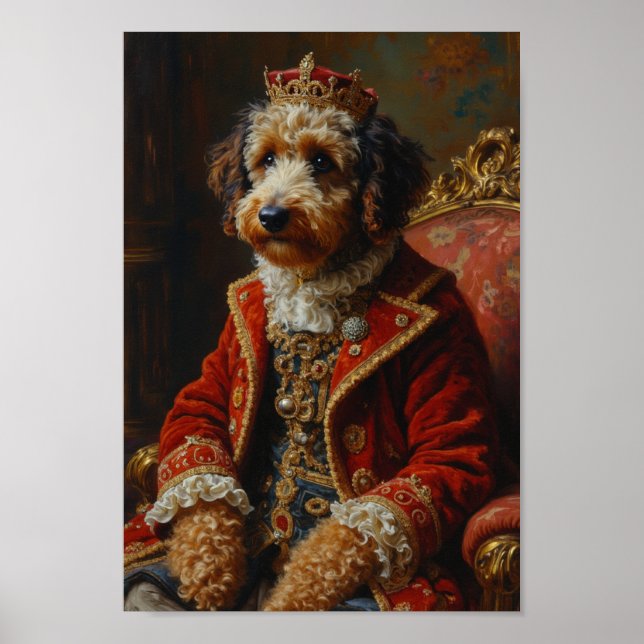 Royal Bernedoodle Portrait Poster (Vorne)