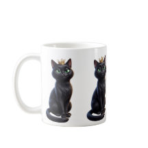 Royal Black Cat Premium Tasse
