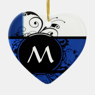 Royal blau-weiß keramikornament