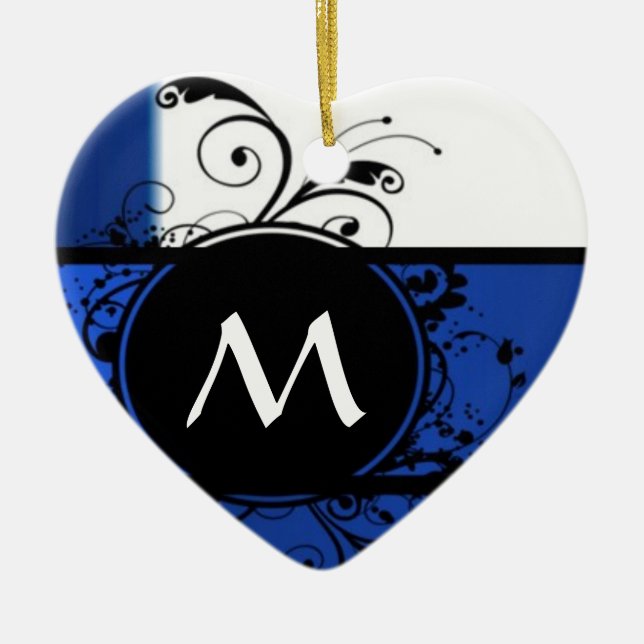 Royal blau-weiß keramikornament (Vorne)