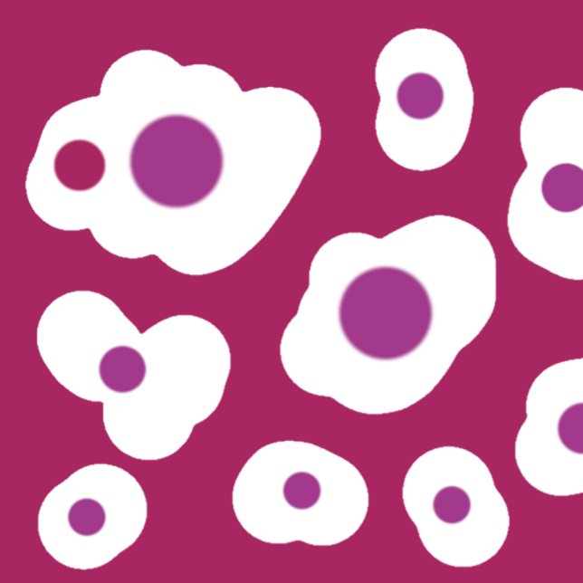 ROYAL BLAUE UND SALMON PINK ART PATTER KISSEN (Von Creator hochgeladen)