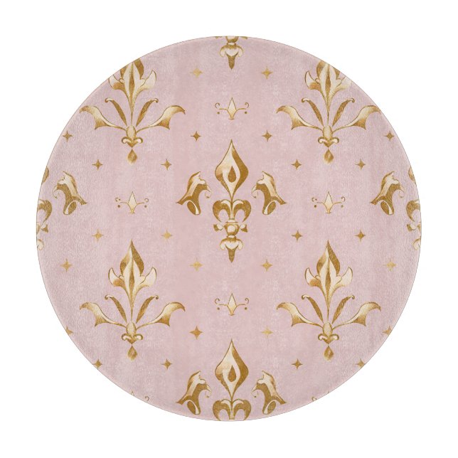 Royal Bloom Round Untersetzer Schneidebrett (Vorderseite)