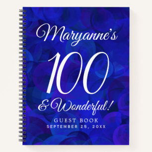 Royal Blue 100 und Wonderful Birthday Party Notizbuch