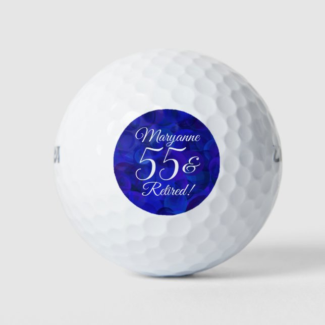 Royal Blue 55 & Remüde Retirement Party Golfball (Vorderseite)