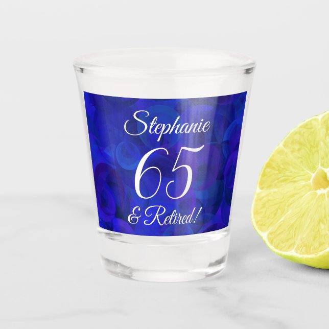 Royal Blue 65 und Rentabilisierung Schnapsglas (Vorderseite)