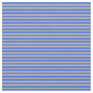 Royal Blue and Dark Grace Stripes Pattern Stoff
