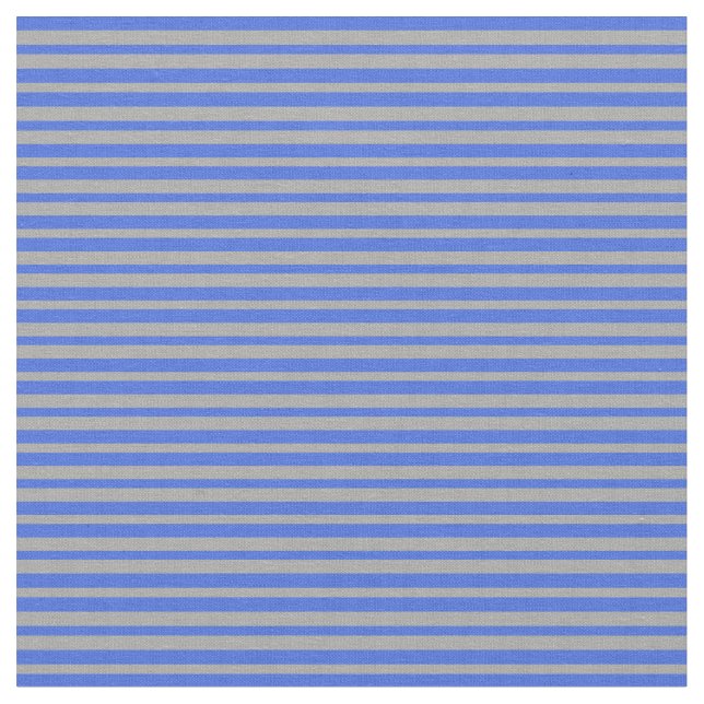 Royal Blue and Dark Grace Stripes Pattern Stoff (Nahaufnahme)