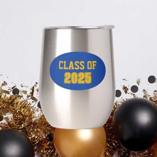 Royal Blue and Gold School Colors Class Year (In Situ (Graduation Party))