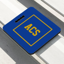 Royal Blue and Gold School Colors with Letters