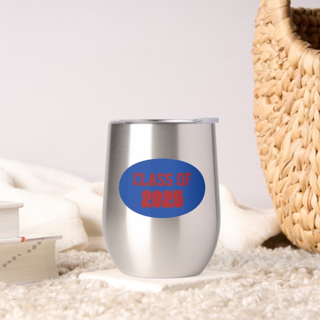 Royal Blue and Red School Colors Class Year (Wohnzimmer)