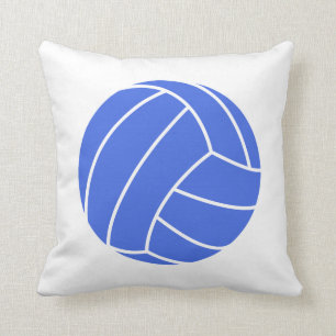 Royal Blue and White Volleyball Kissen