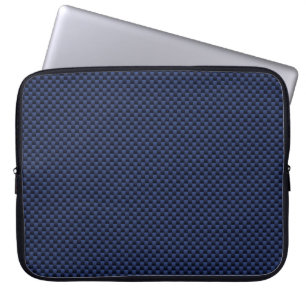 Royal Blue Automotive Carbon Fibre Decor Print Laptopschutzhülle