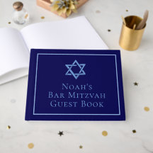 Royal Blue Bar Mitzvah Party Star von David