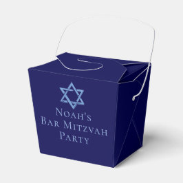 Royal Blue Bar Mitzvah Party Star von David Geschenkschachtel