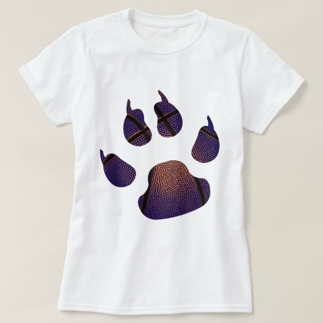 Royal Blue BasketBallClawShapped T-Shirt (Design vorne)
