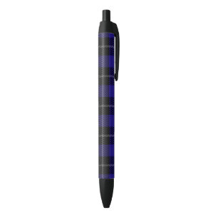 Royal Blue Black Kariert Kugelschreiber