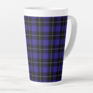 Royal Blue Black Kariert Milchtasse