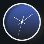 Royal Blue Black Ombre Uhr<br><div class="desc">Diese Wanduhr ist in Royal Blue Black Ombre zu sehen. Die Farbverlaufsfarbe fällt von Royal Blue bis Black ab. Klicken Sie auf "Diese Vorlage personalisieren",  um einfach einen Namen,  ein Monogramm oder einen anderen Text hinzuzufügen.</div>