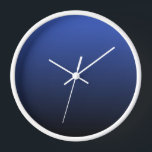 Royal Blue Black Ombre Uhr<br><div class="desc">Diese Wanduhr ist in Royal Blue Black Ombre zu sehen. Die Farbverlaufsfarbe fällt von Royal Blue bis Black ab. Klicken Sie auf "Diese Vorlage personalisieren",  um einfach einen Namen,  ein Monogramm oder einen anderen Text hinzuzufügen.</div>