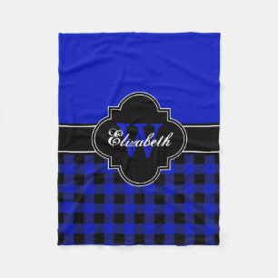 Royal Blue Blk Buffalo Kariert Lumberjack CB 1IQIR Fleecedecke
