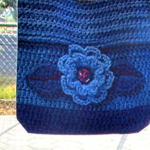 Royal Blue Blume Artisan Crochet Print