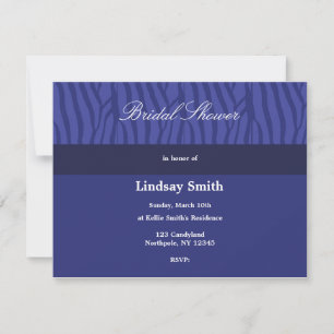 Royal Blue Bridal Dusche Einladung