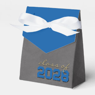 Royal Blue & Bronze Chalkboard Gradu Geschenkboxen Geschenkschachtel