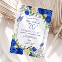 Royal Blue Butterfly Garden Party 80. Geburtstag
