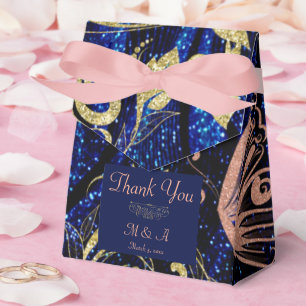 Royal Blue Butterfly Wedding Zelt Favor Box Geschenkschachtel