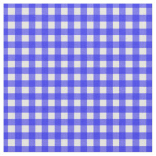 Royal Blue Checked Gingham für Zuhause Canning Lid Stoff