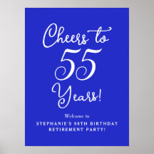 Royal Blue Cheers to 55 Years Rente Party