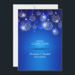 Royal Blue Christmas Card Feiertagskarte<br><div class="desc">Eine atemberaubende Weihnachtskarte in königsblau mit hängenden Schneeflocken. Designed by Freepik. () Die Karte ist einfach zu anpassen mit Ihrem Wortlaut, Schriftart, Schriftart Farbe, Papierform Optionen und Auswahl von sechs Papiertypen.() Nicht genau das, was Sie suchen? Alle unsere Produkte können auf Ihre Bedürfnisse zugeschnitten werden, ohne Aufpreis.() Kontaktieren Sie uns...</div>