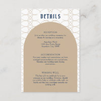 Royal Blue Classic Retro Details Einschlusskarte