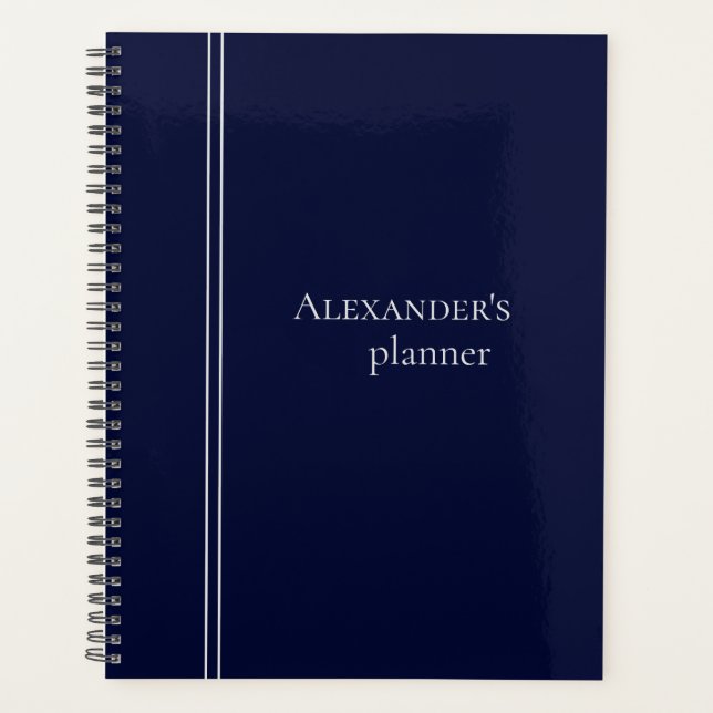 Royal Blue Color Planner Planer (Vorderseite)