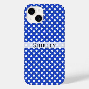 Royal Blue Combination Polka Dots by STaylor Case-Mate iPhone 14 Hülle