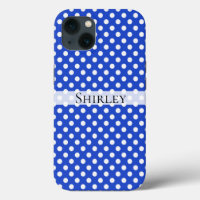 Royal Blue Combination Polka Dots by STaylor