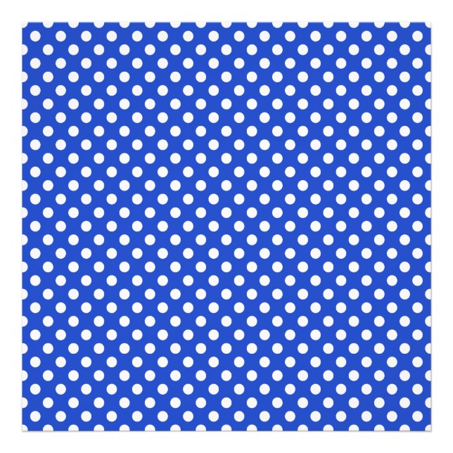 Royal Blue Combination Polka Dots by STaylor Fotodruck (Vorne)