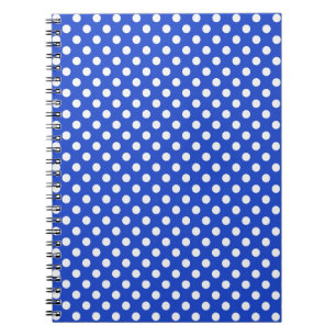 Royal Blue Combination Polka Dots by STaylor Notizblock