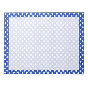 Royal Blue Combination Polka Dots by STaylor Notizblock